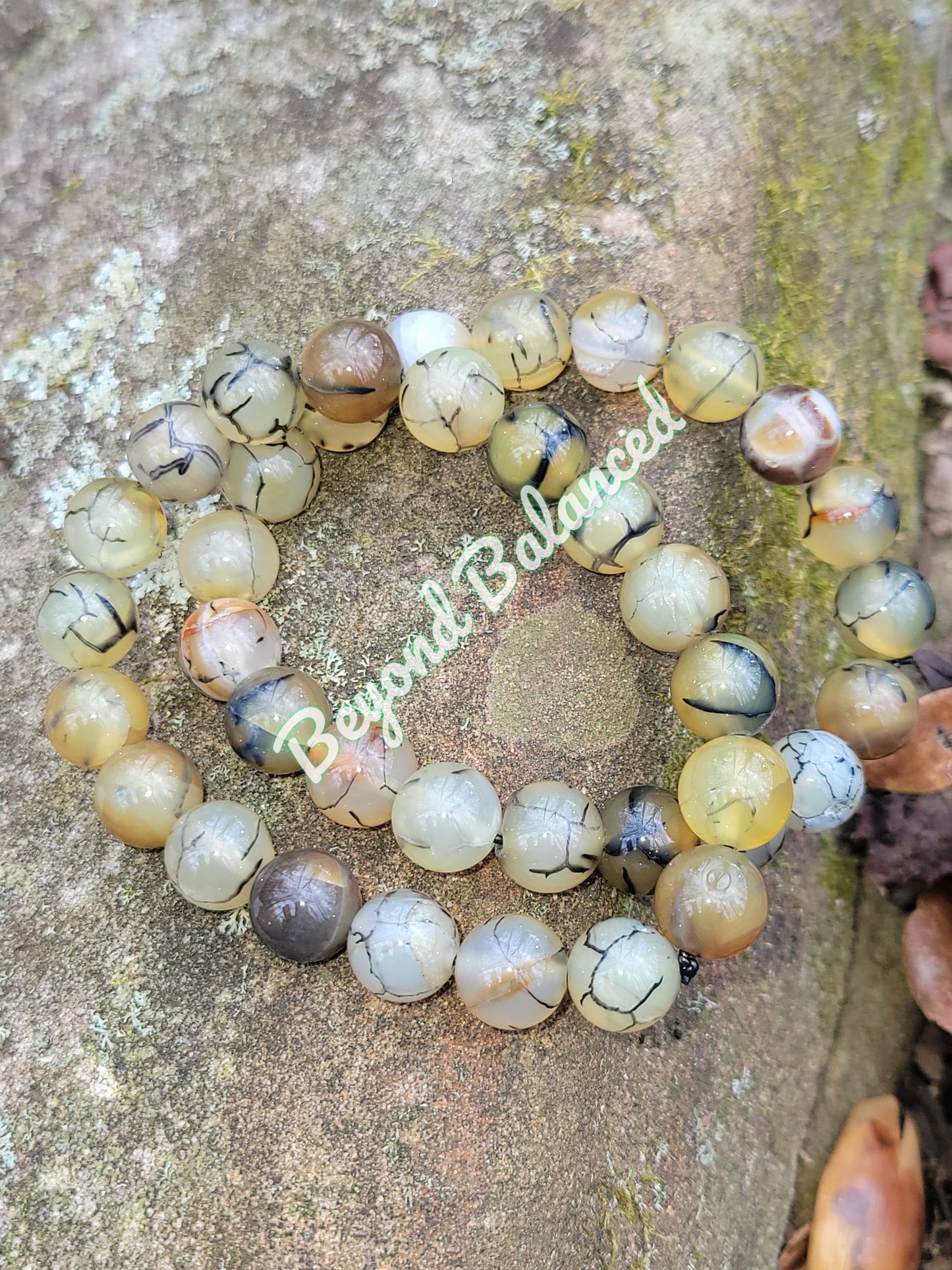 Dragon Vein Agate Bracelet