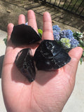 Rough Black Obsodian