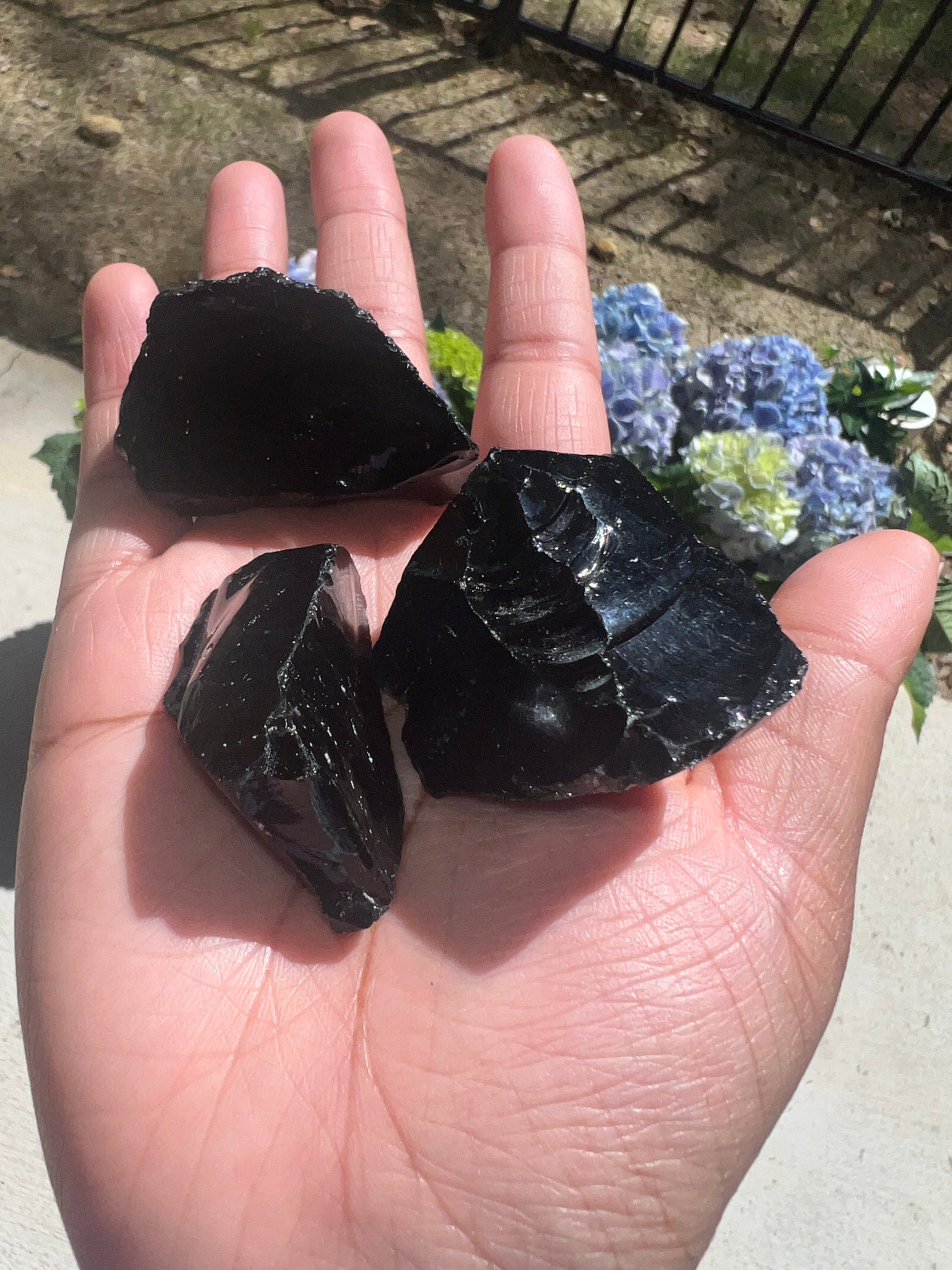 Rough Black Obsodian