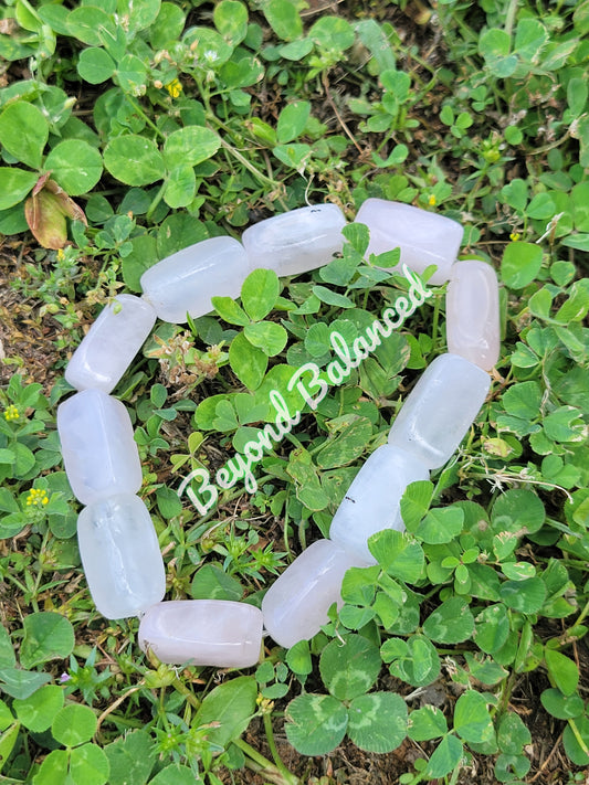 Chunky Rose Quartz Bracelet
