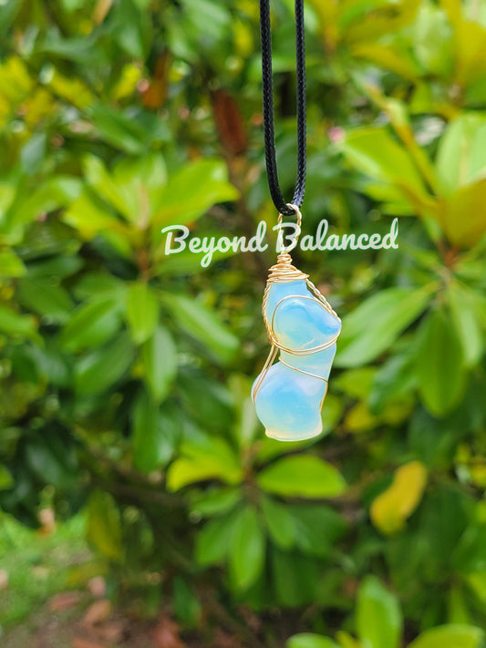 Opalite Wrapped Goddess Necklace