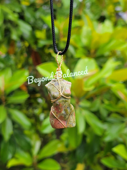 Unakite Goddess Necklace